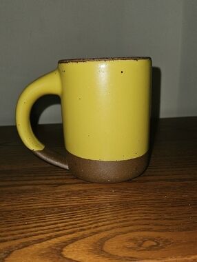 East Fork Featuring MailChimp Logo Unique Glaze Pottery RARE Yellow With Brown